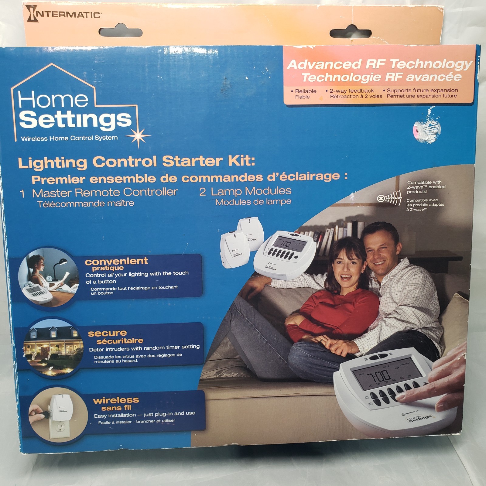 Intermatic Z-Wave Lighting Control Starter Kit HA101K Remote & Lamp Modules