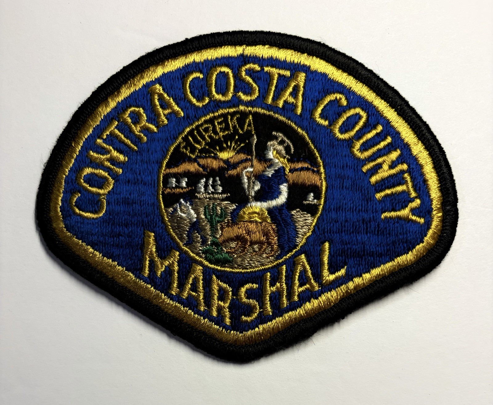 VINTAGE DEFUNCT CALIFORNIA CONTRA COSTA COUNTY MARSHAL PATCH #D41