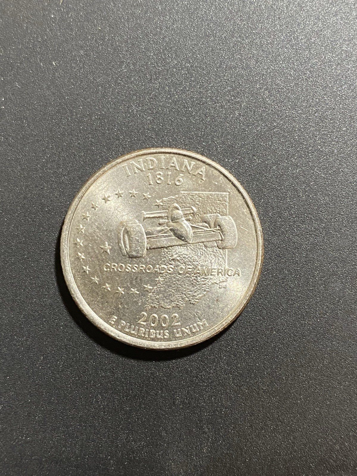 🔥2002-P INDIANA STATE QUARTER With DDO and DDR Errors-CIRCULATED🔥