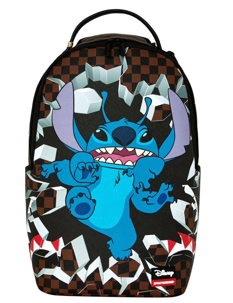 Sprayground STITCH Break Through Backpack🔥New Black Bookbag Kids School Bag