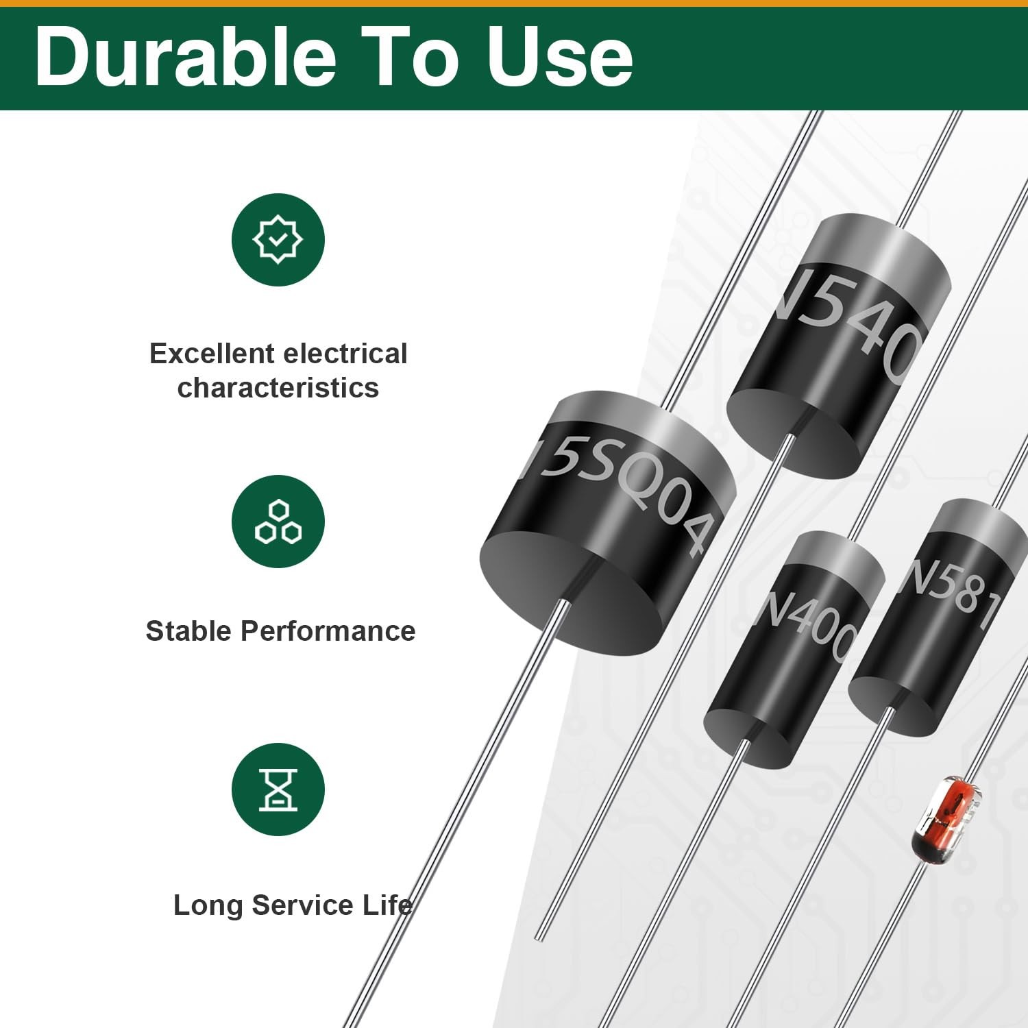 240Pcs Diode Assortment Kit, 20 Values Including 20