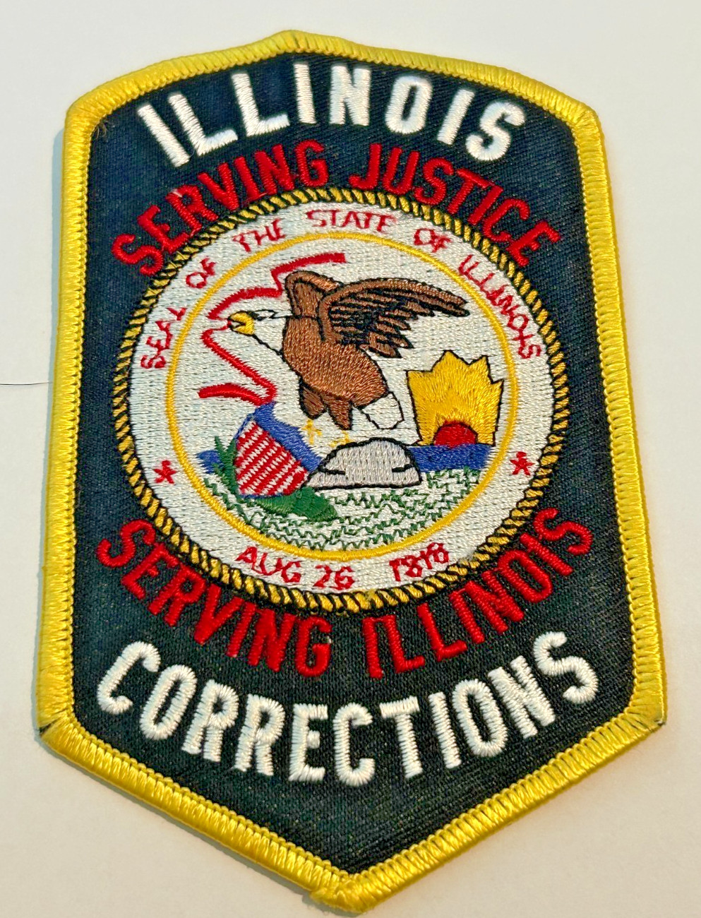Old Illinois Corrections Dept Patch Unused