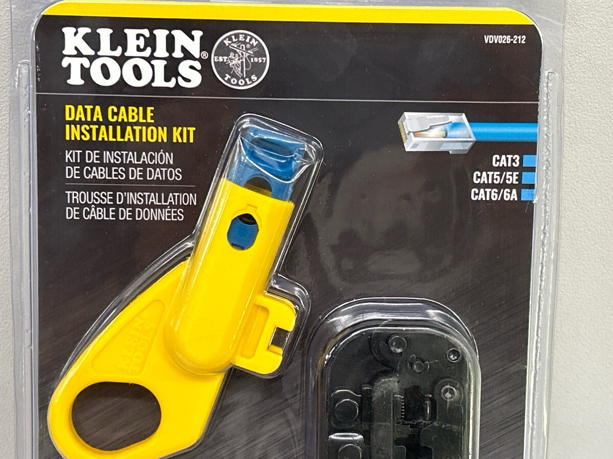 Klein Tools Data Cable Installation Kit Vdv026-212 Cut Strip and Crimp