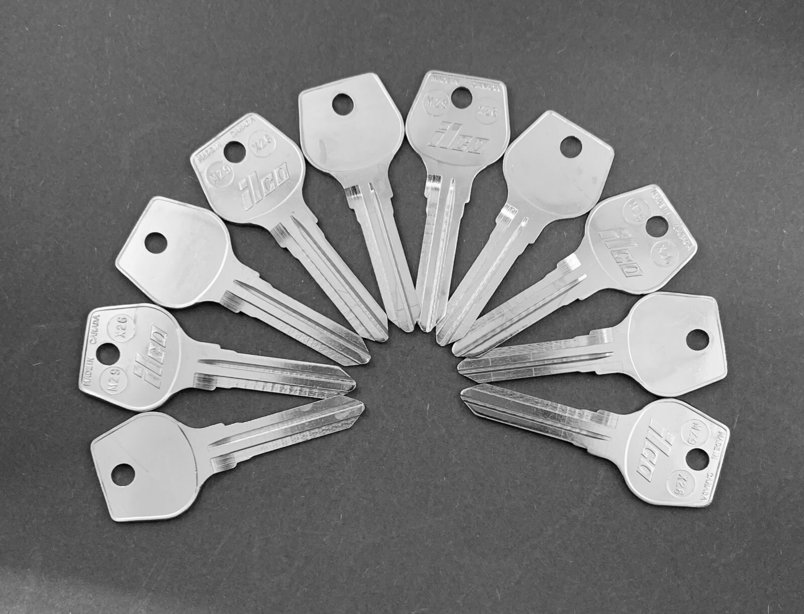 Lots of 2/5/10 MZ9 X26 MAZ-2D MZ1 Type Key Blanks for Mazda/Ford