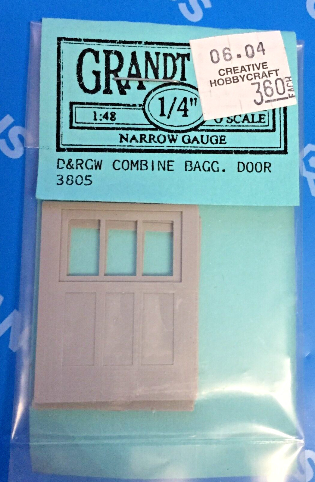 (0) On3 1/4" GRANDT  Line 3805 D&RGW Combine Baggage Doors England
