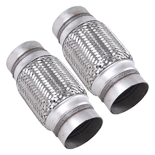 Exhaust Flex Pipe Stainless Steel Braid 3"Inch x 6"Inch w/Ends 8"Inch OAL