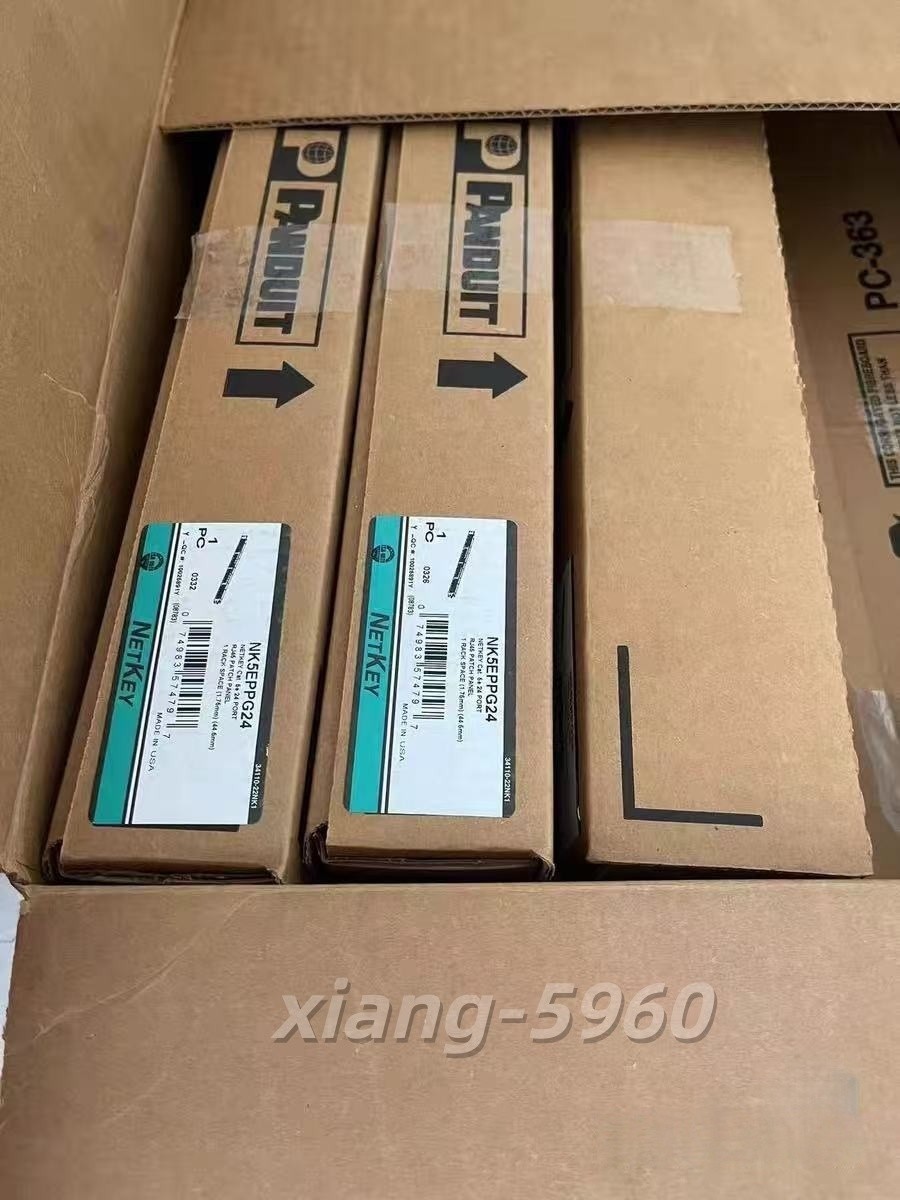 Panduit NK5EPPG24 Punchdown Patch Panel Category 5E, Flat, 24 Port, 1RU