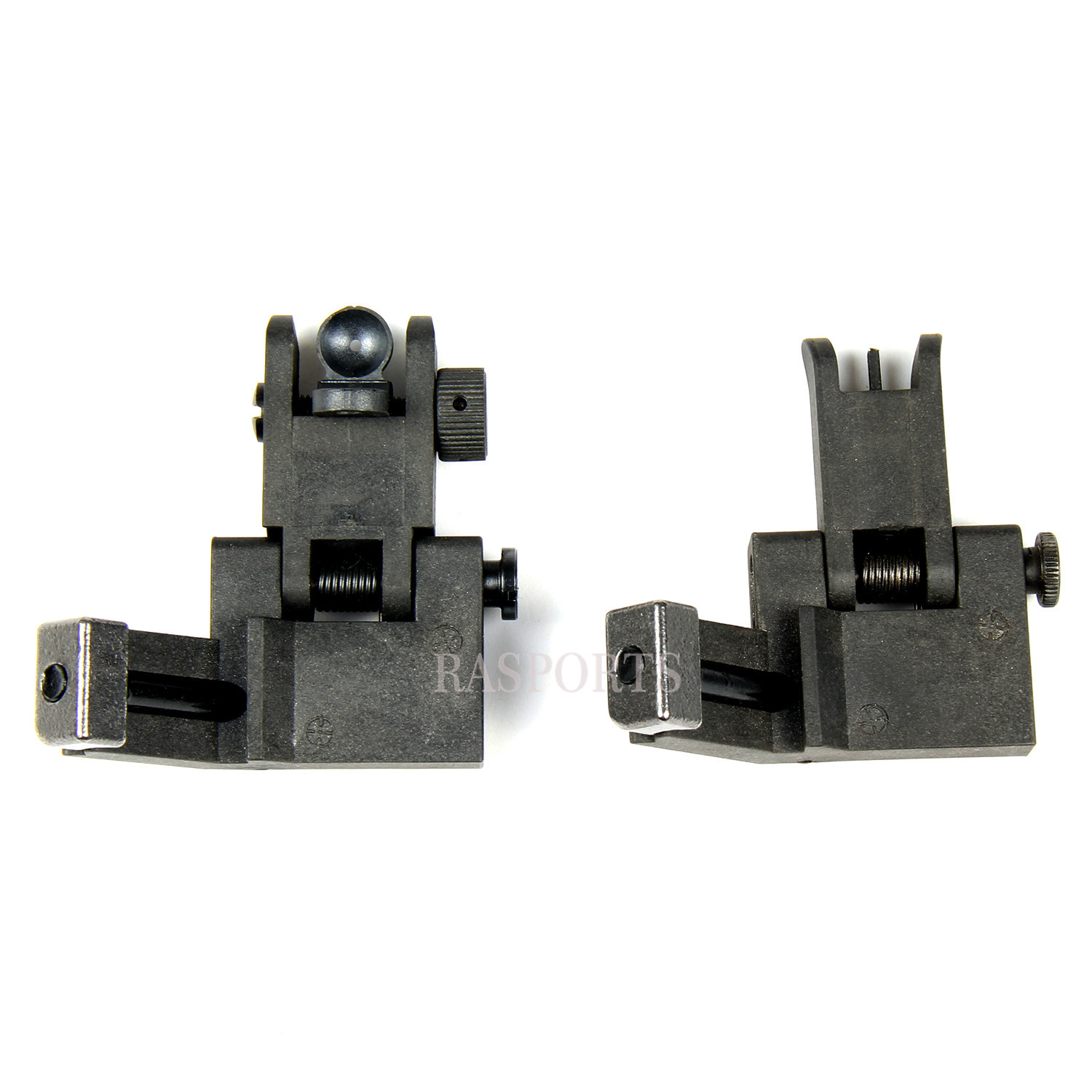 45 Degree Offset Front & Rear Backup Sight Fit Picatinny Weaver Rail