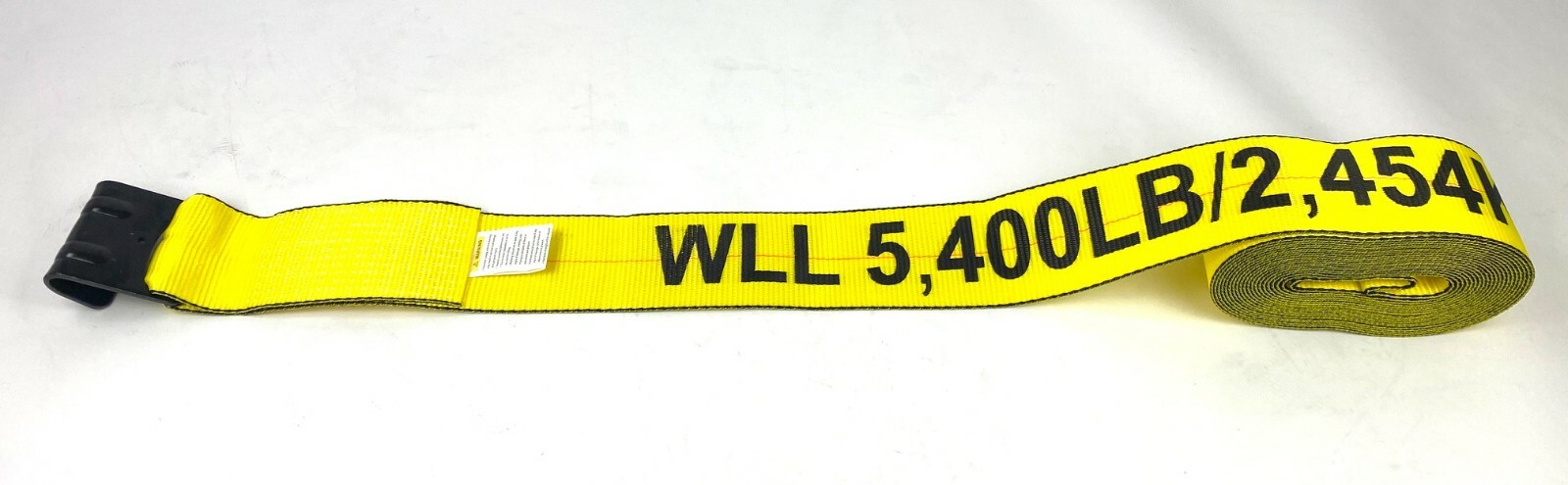 10 Pack 4" x 30' Winch Strap with Flat Hook - 5400lbs WLL Flatbed Tie Down