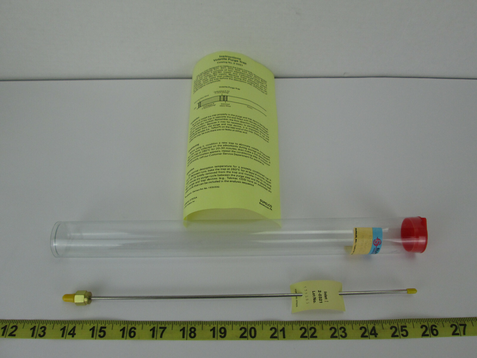 New NOS Supelco Volatile Purge Trap 2-0321 Methods 501 601 502 602 524 624 8010