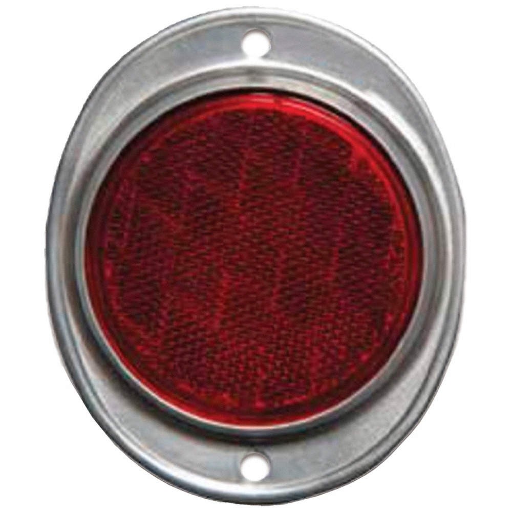 GRAINGER APPROVED 70-0030-01 Color Reflector,Oval,Red,3" dia. 8DN61