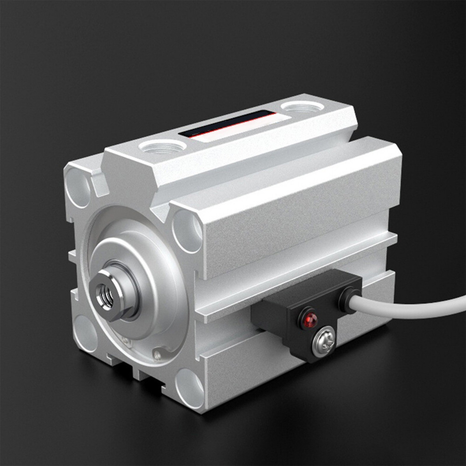 SDA63X5-X100 SDA63 Double Acting Without Magnet Pneumatic Small Thin Cylinder