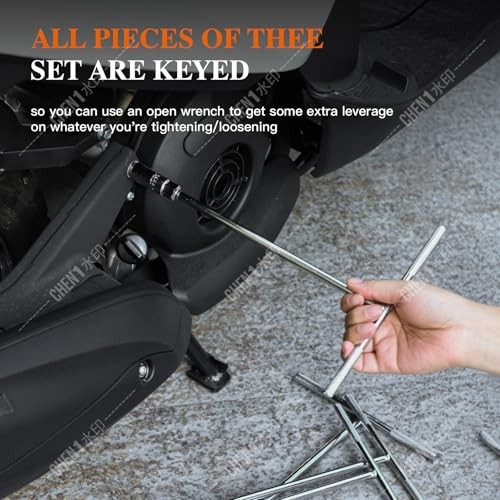 14Pcs T-Handle Wrenches Metric Socket Set, 6mm,-19mm Cr-V, Chrome Vanadium