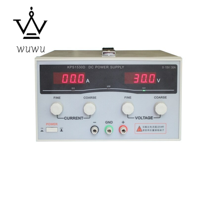 KPS1530D DC Power Supply 15V/30A Adjustable LED Dual Display Switching
