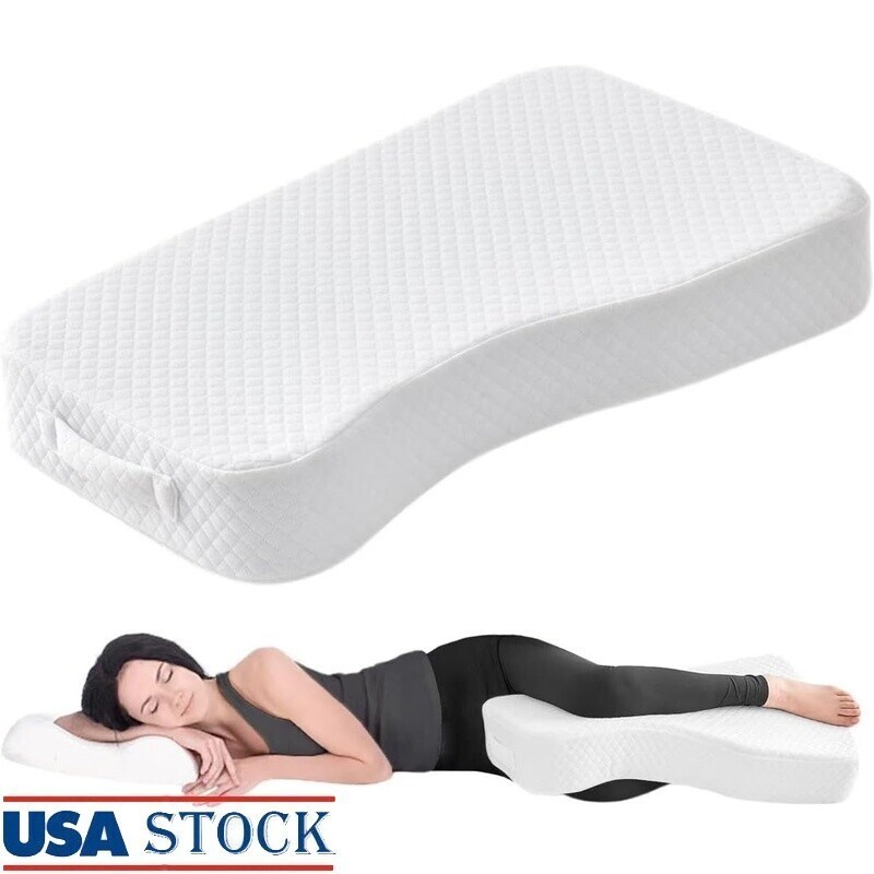 Memory Foam Knee Pillow Side Sleepers Sciatica Pain Relief Leg Elevation Pillow