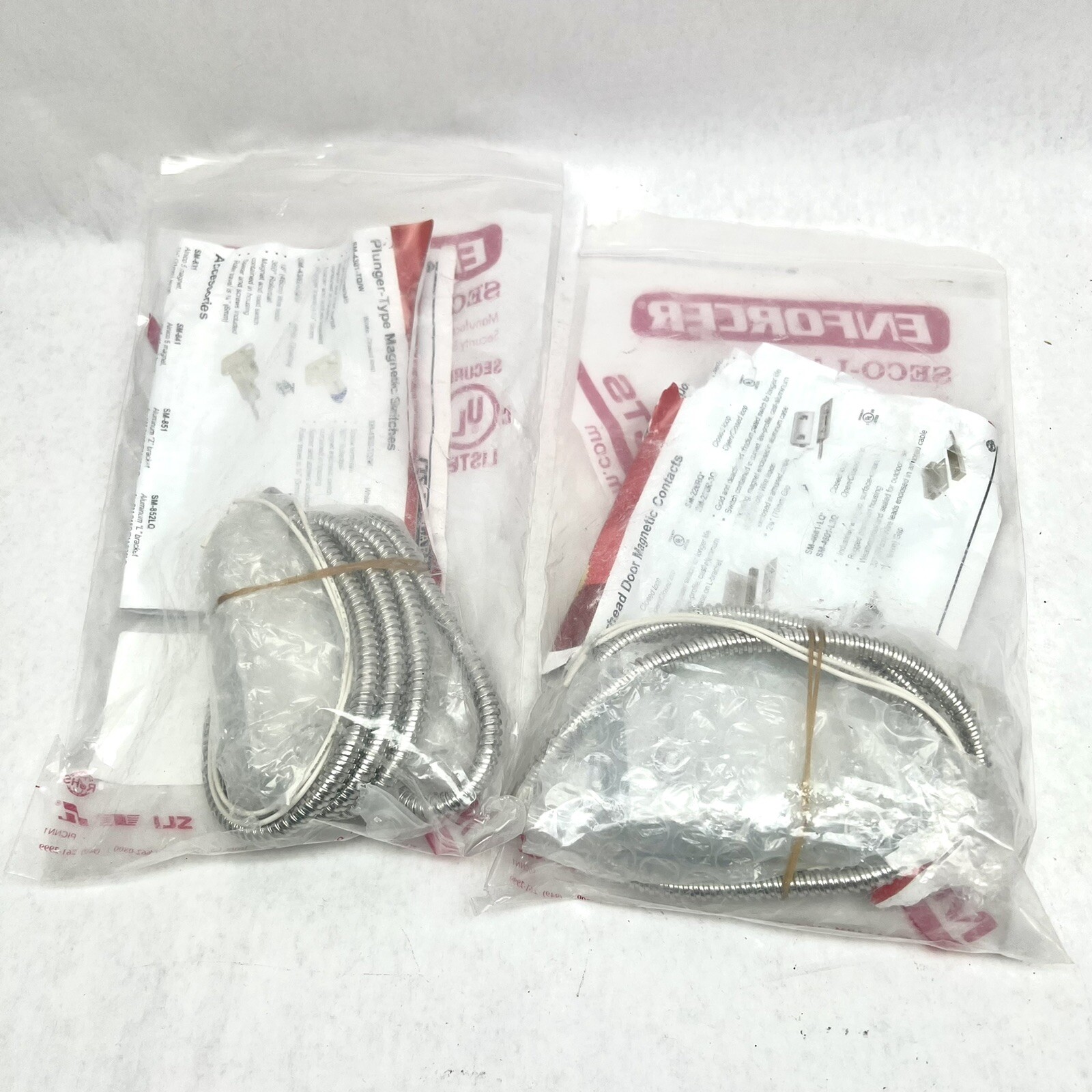 LOT OF 2 SECO LARM SM-4601-LQ OVERHEAD DOOR MAGNETIC CONTACTS