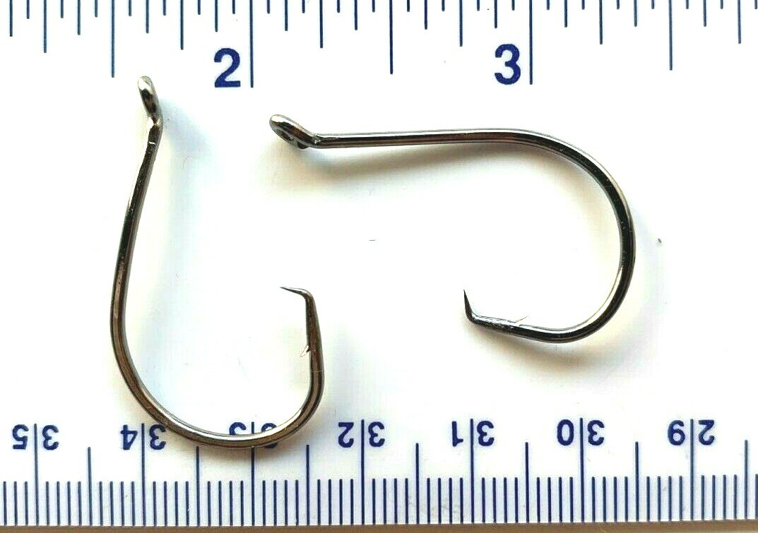100 GT 2X Offset Circle Fish Fishing Hooks size 3/0 - 100 hooks 7384
