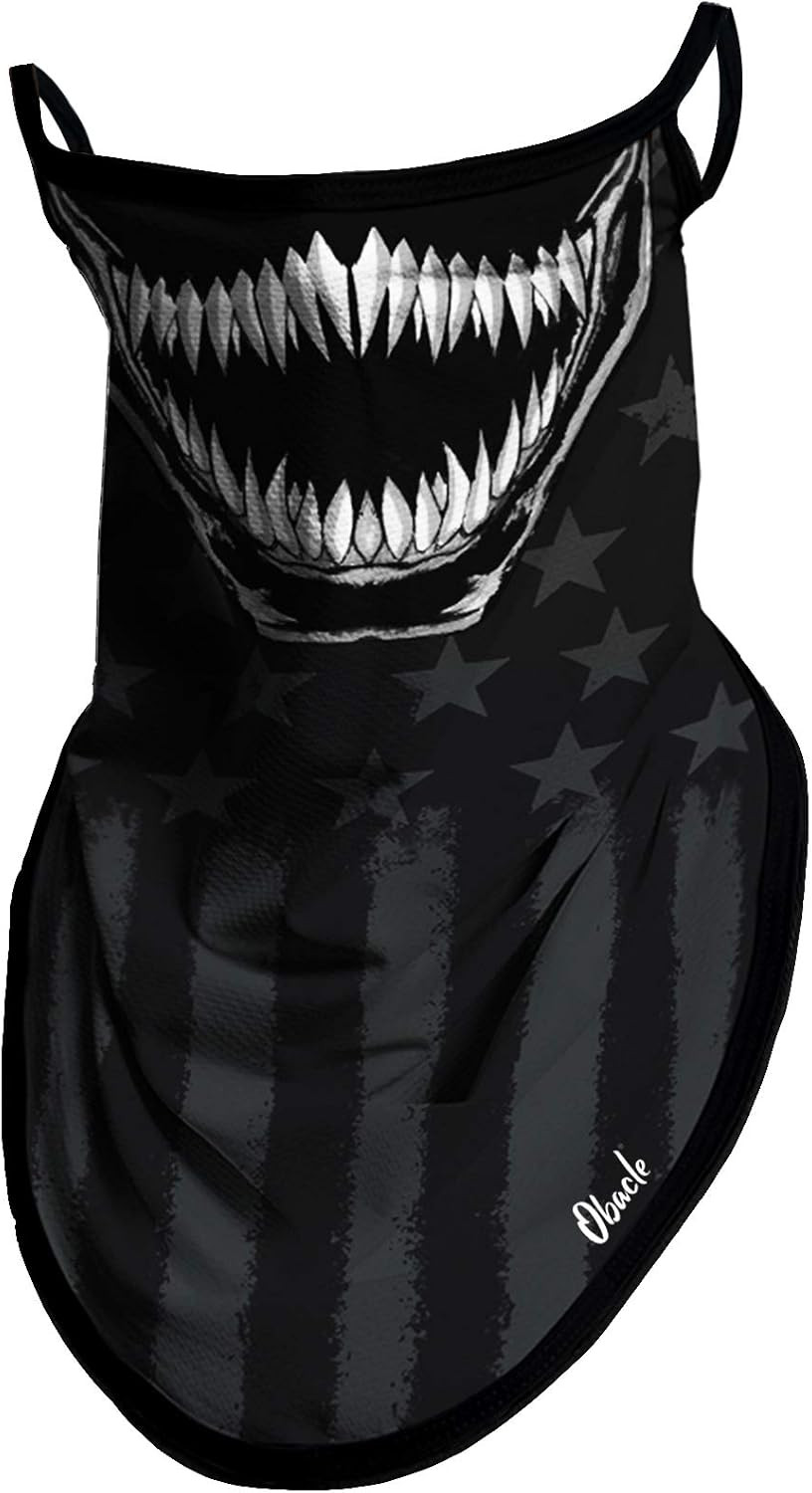Neck Gaiter Face Mask with Ear Loops Bandana Face Mask Scarf Face Cover for Men