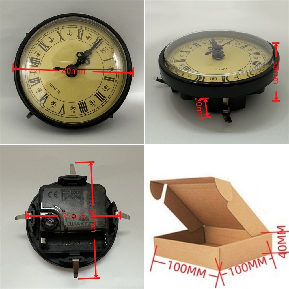 DIY Clock Movement Quartz Clock Insert Roman Numerals Clock Compact Design