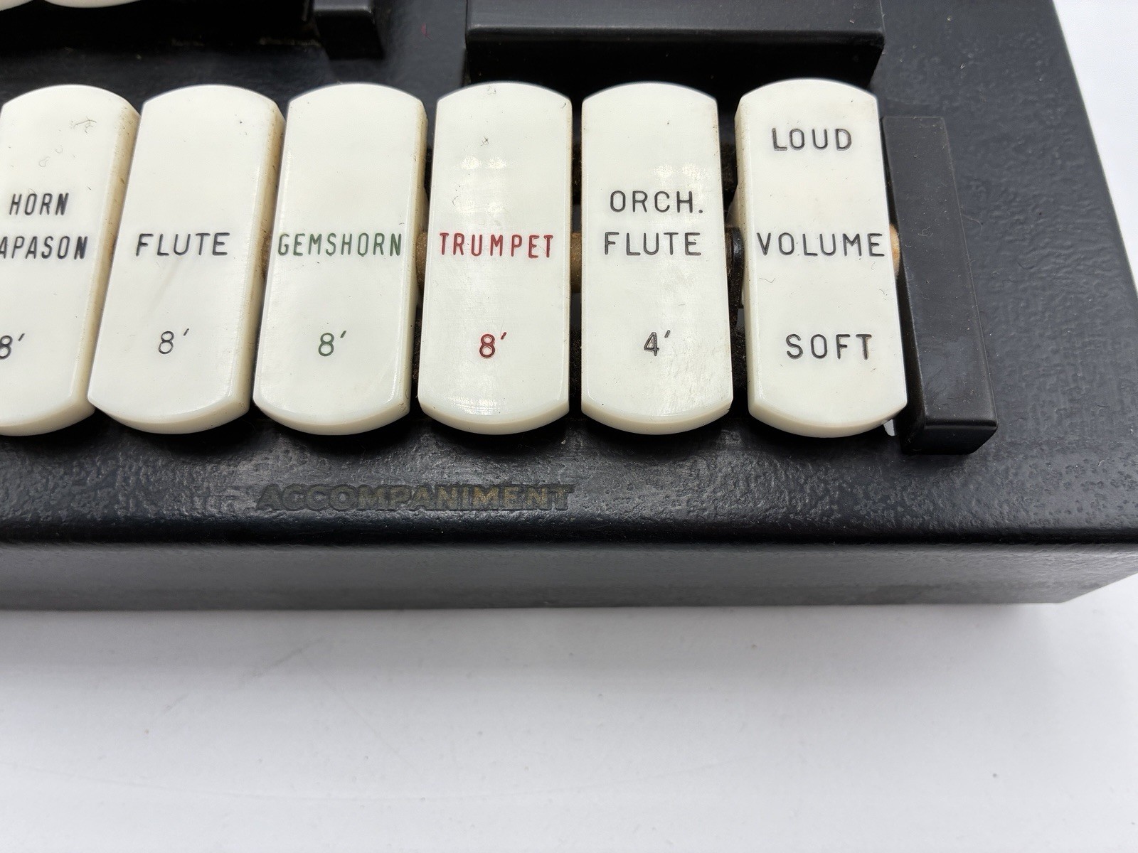 Vtg Baldwin Model 5 5A Organ Stop Tab Control Panel Assembly Levers Parts