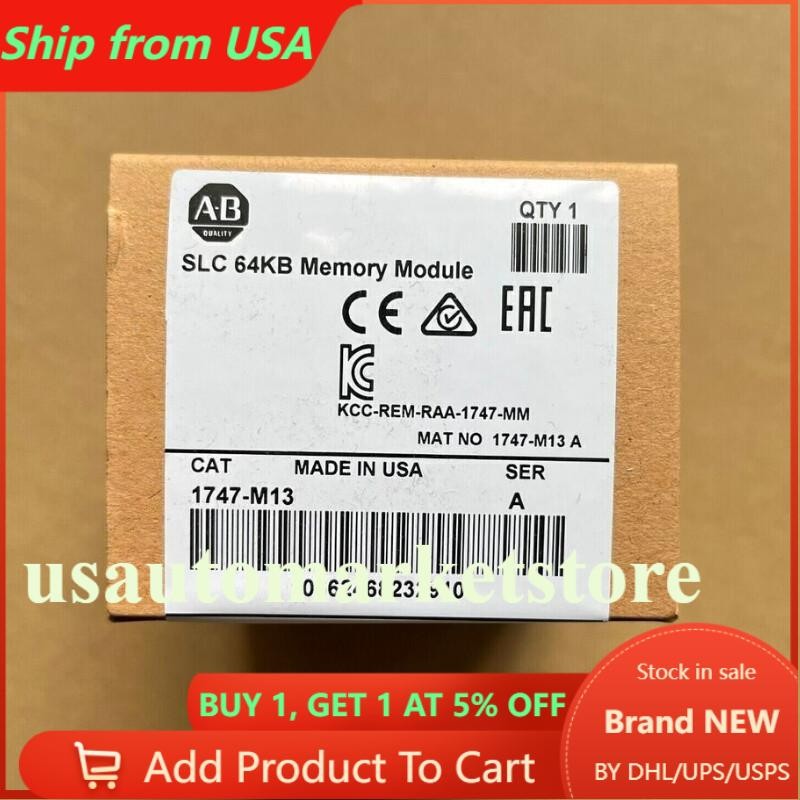 AB 1747M13 SER A SLC EEPROM Memory Module 1747-M13 NEW IN BOX US Free Tax