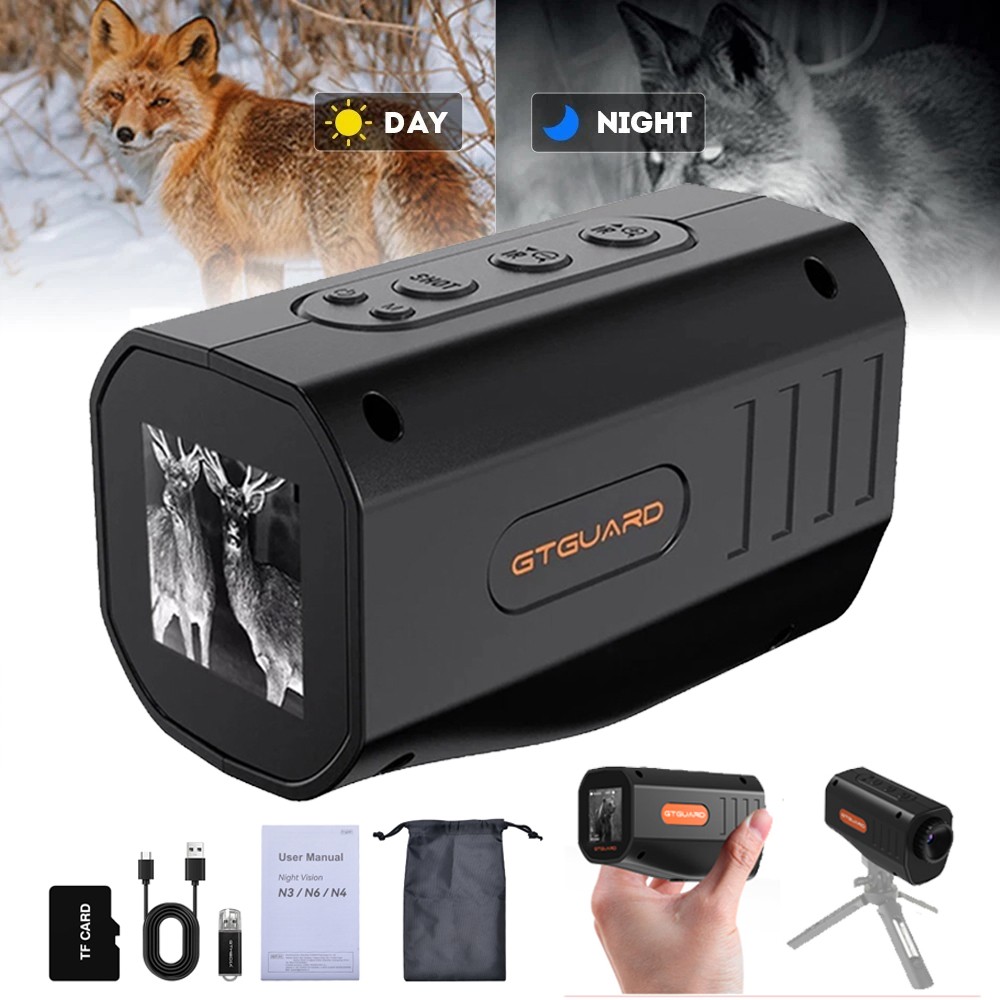 GTGUARD N3 Night Vision Monocular 1080P FHD Video 12MP Photo For Total Darkness