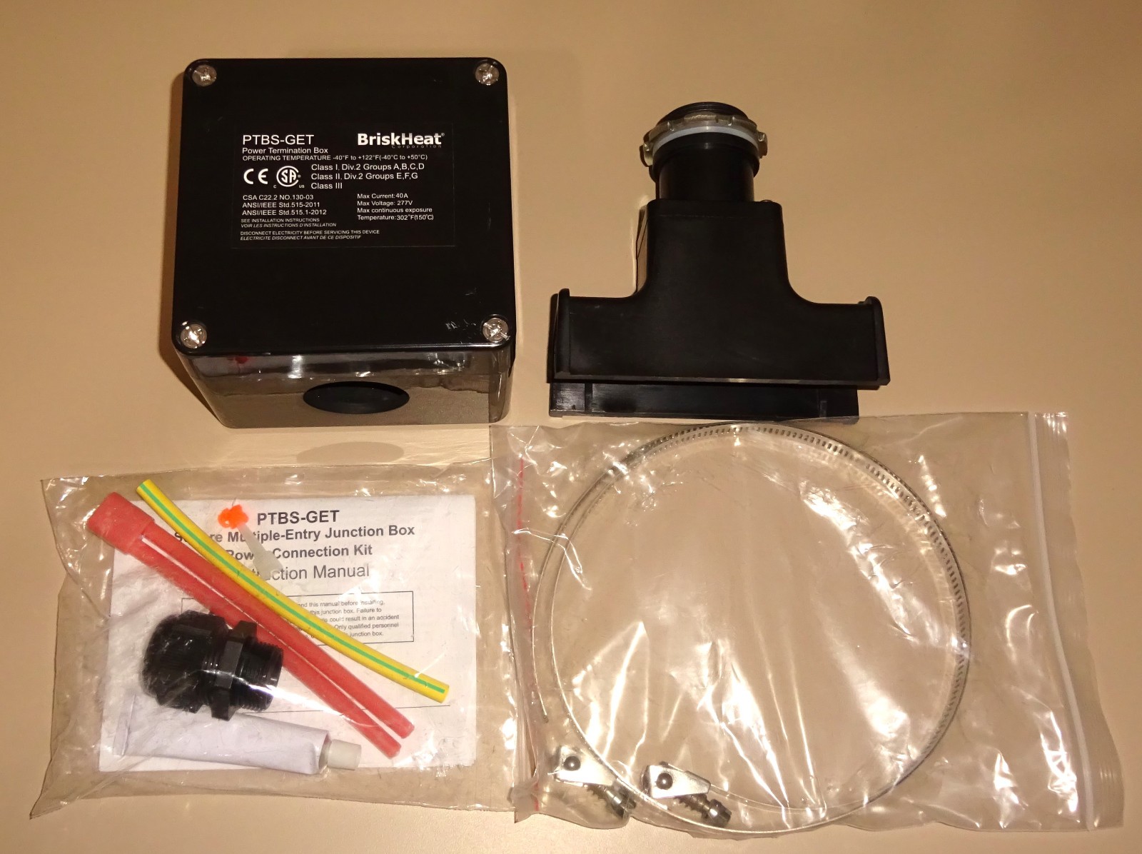 Briskheat PTBS-GET Junction Box PTBSGET NEW