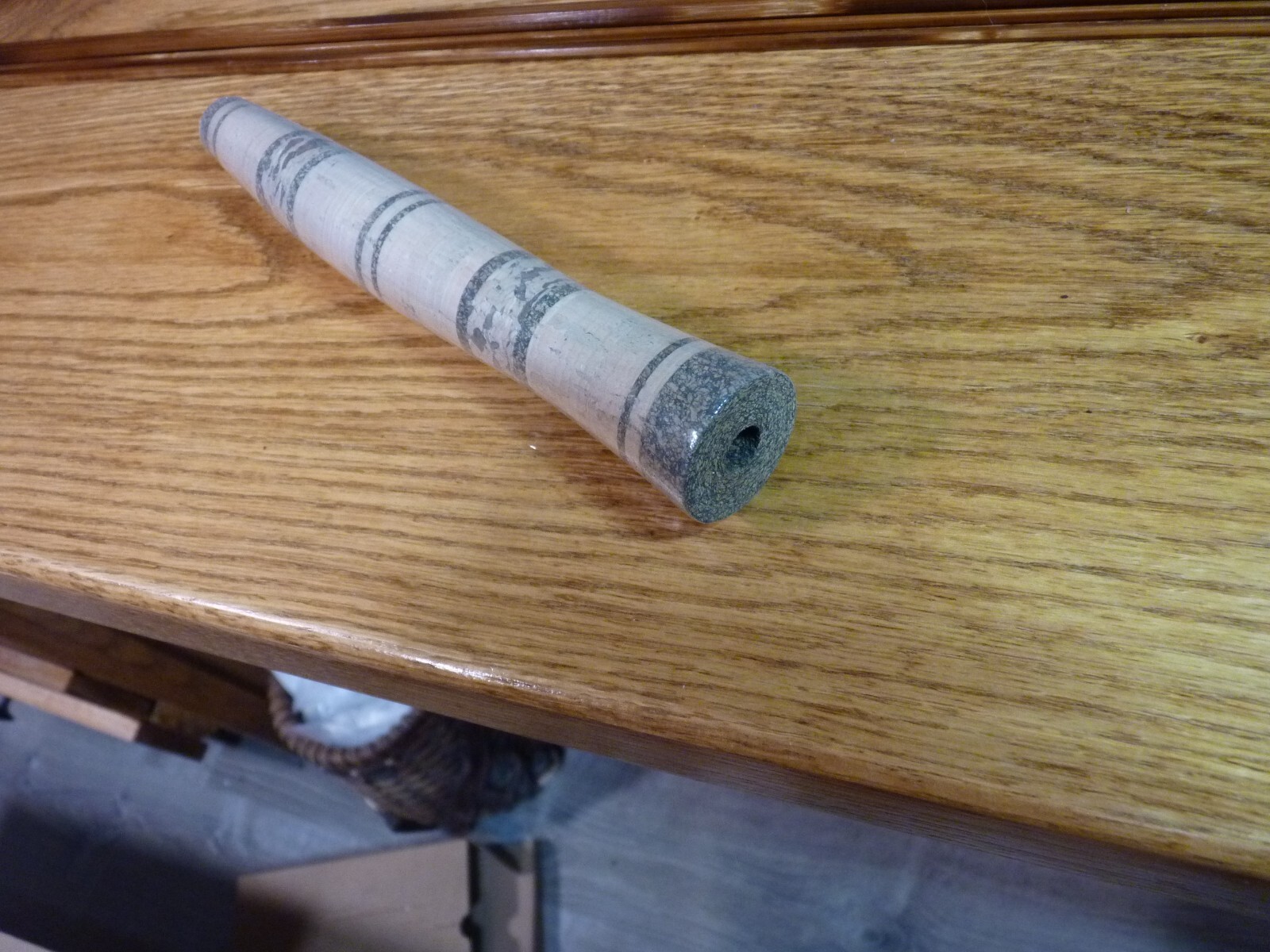 Fly Rod Cork Grip Rev Half Wells flat end 7inch AAA 8mm Bore Multi Burled ends