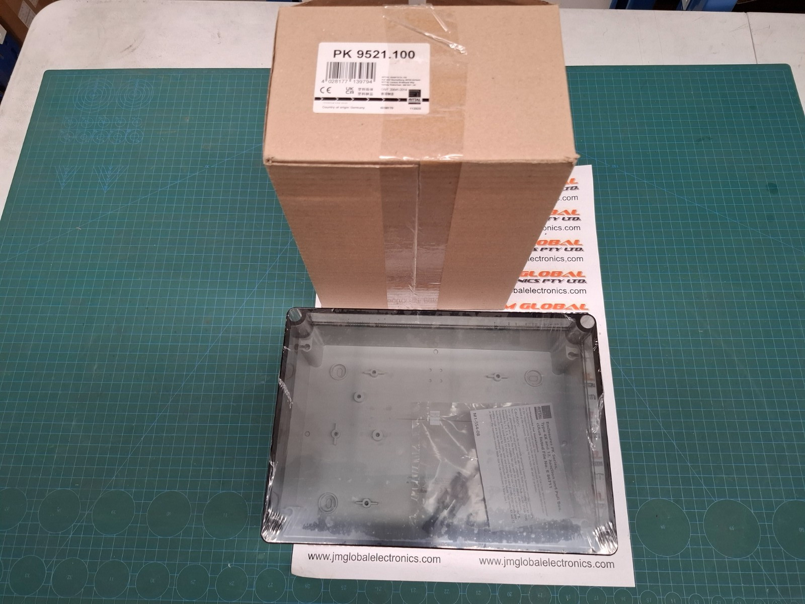 Rittal Polycarbonate case PK 9521.100 254 x 180 x 111 mm Light Grey (RAL 7035)