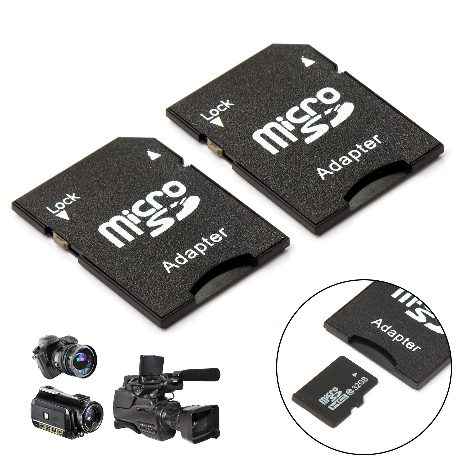 Micro SD Adapter TransFlash TF To SD SDHC Memory Card Adapter Converter LOT