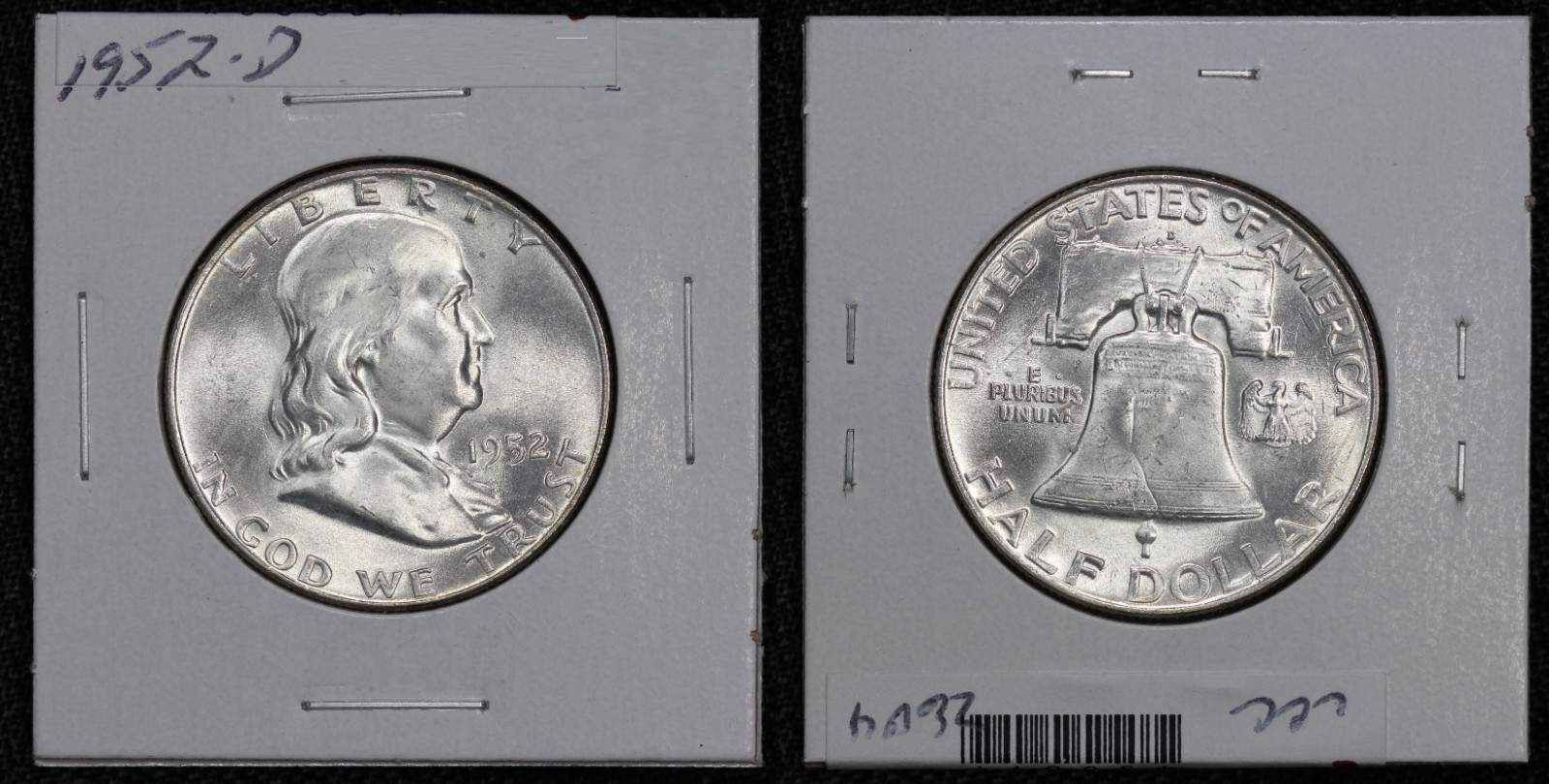 1952-D Franklin Half Dollar 6G0S