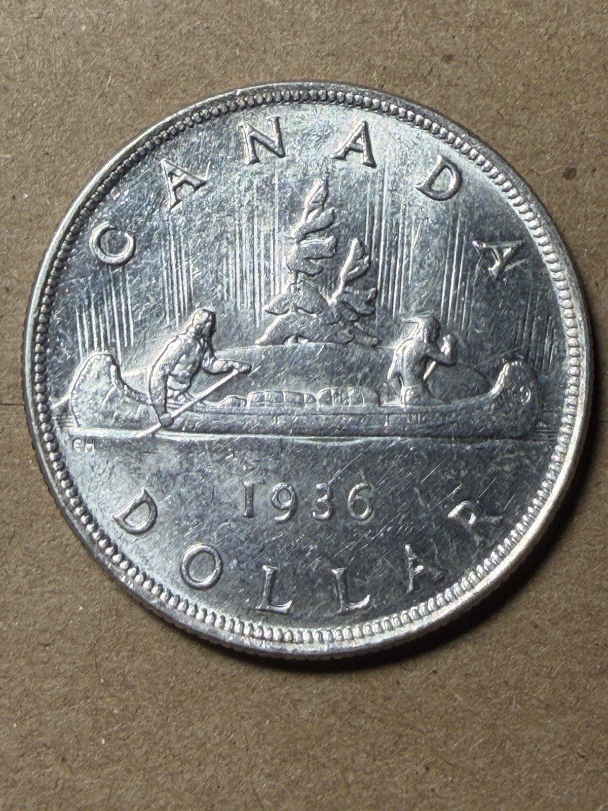 1936 Canadian Silver Dollar - As Shown! (#2456)