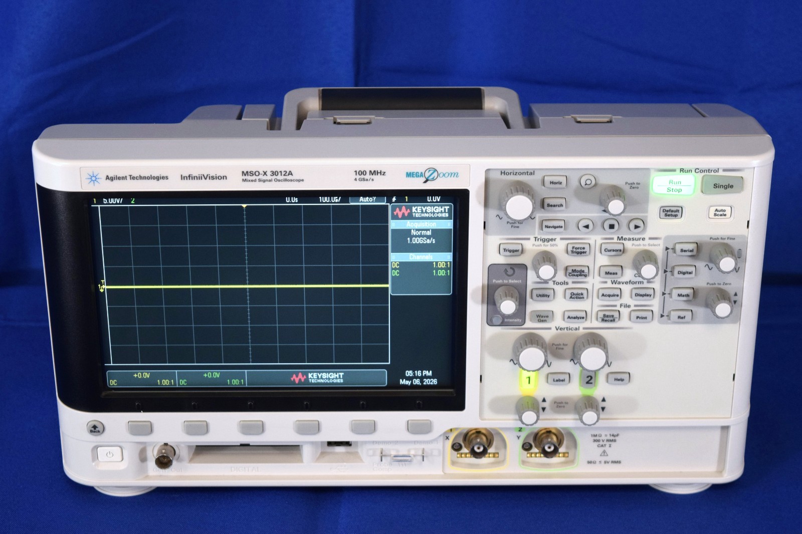 Agilent MSOX3012A Mixed Signal Oscilloscope 100MHz 4GSa/s 2Ch 16Ch Digital