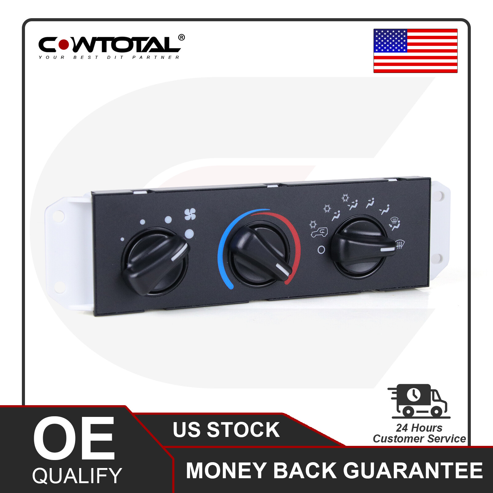 HVAC A/C Heater Climate Control Panel Module Switch For 99-2004 Jeep Wrangler TJ