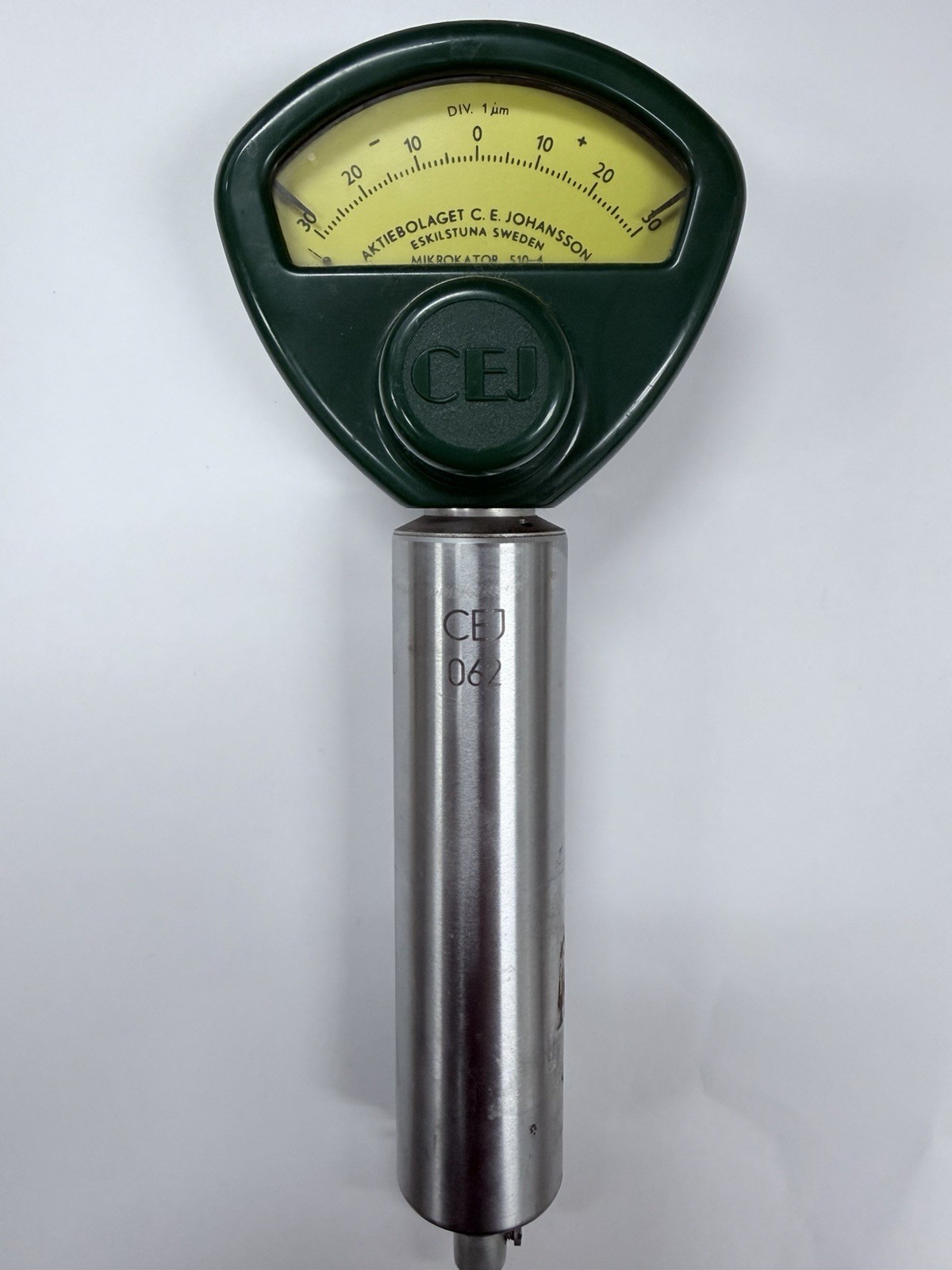 CEJ C.E. Johansson Mikrokator 510-4 Precision Dial Indicator | 1µm Div | W/ Cert