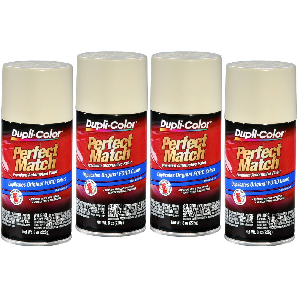 Duplicolor BFM0041 (4-Pack), Aerosol Paint for Ford M, 9A, Wimbledon White