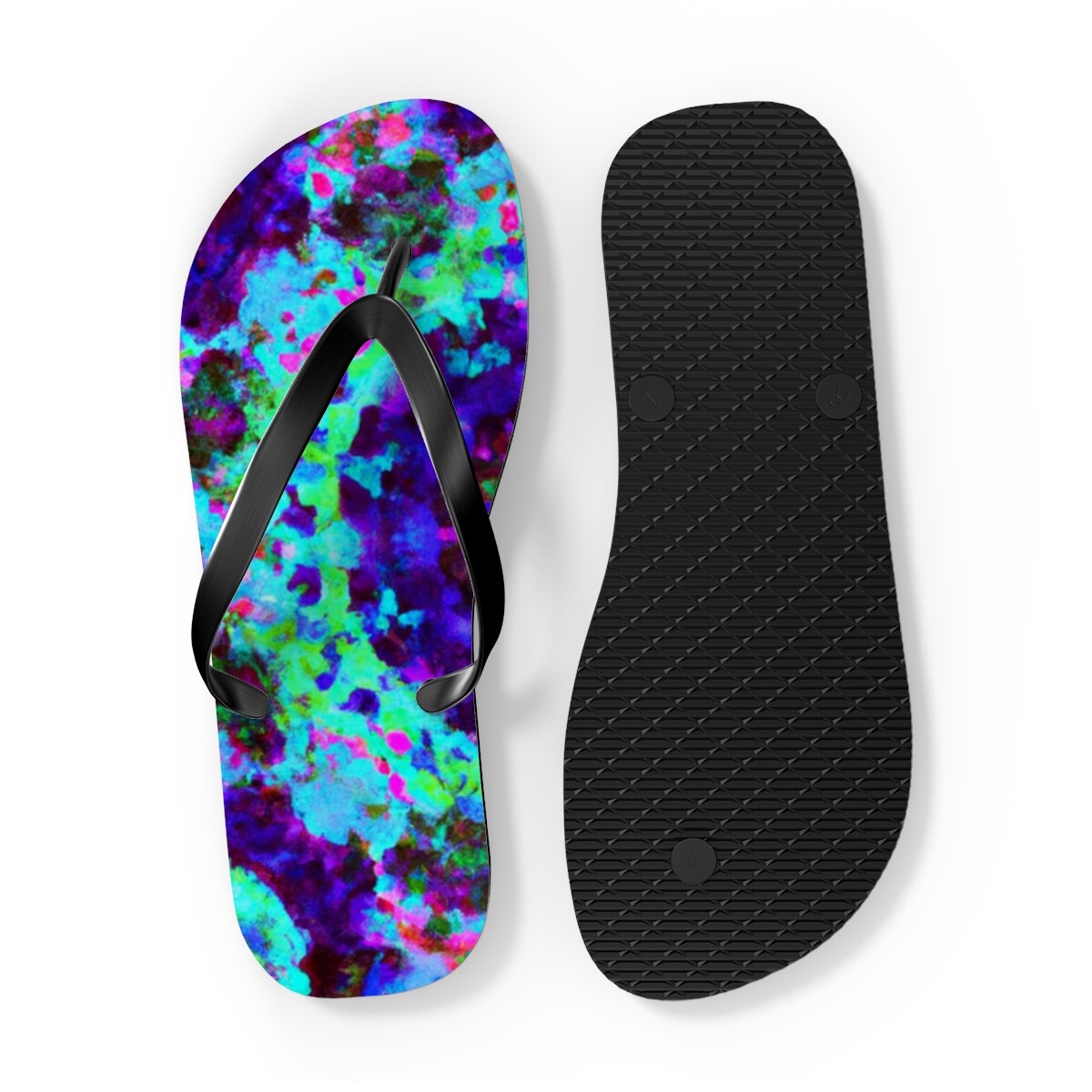 Hattie Leighton- Psychedelic Trippy Flip Flop Beach Sandals