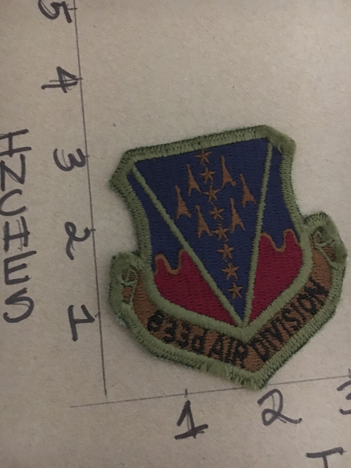 USAF 833rd Air Division Squadron subdued patch 5/3/25