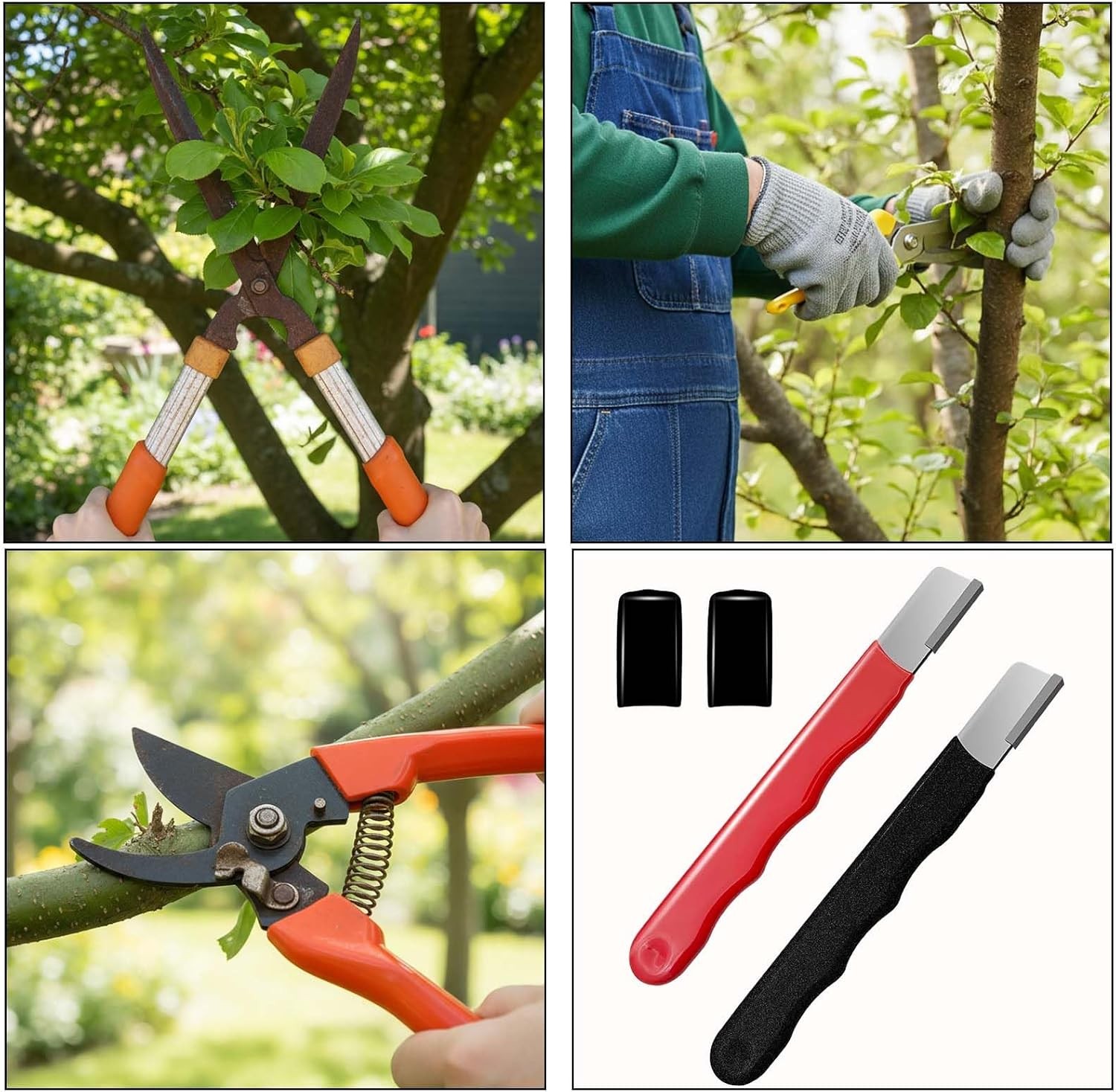 Black/red Garden Tool Sharpener QuickGardening Scissors Sharpener for Lawn Mower