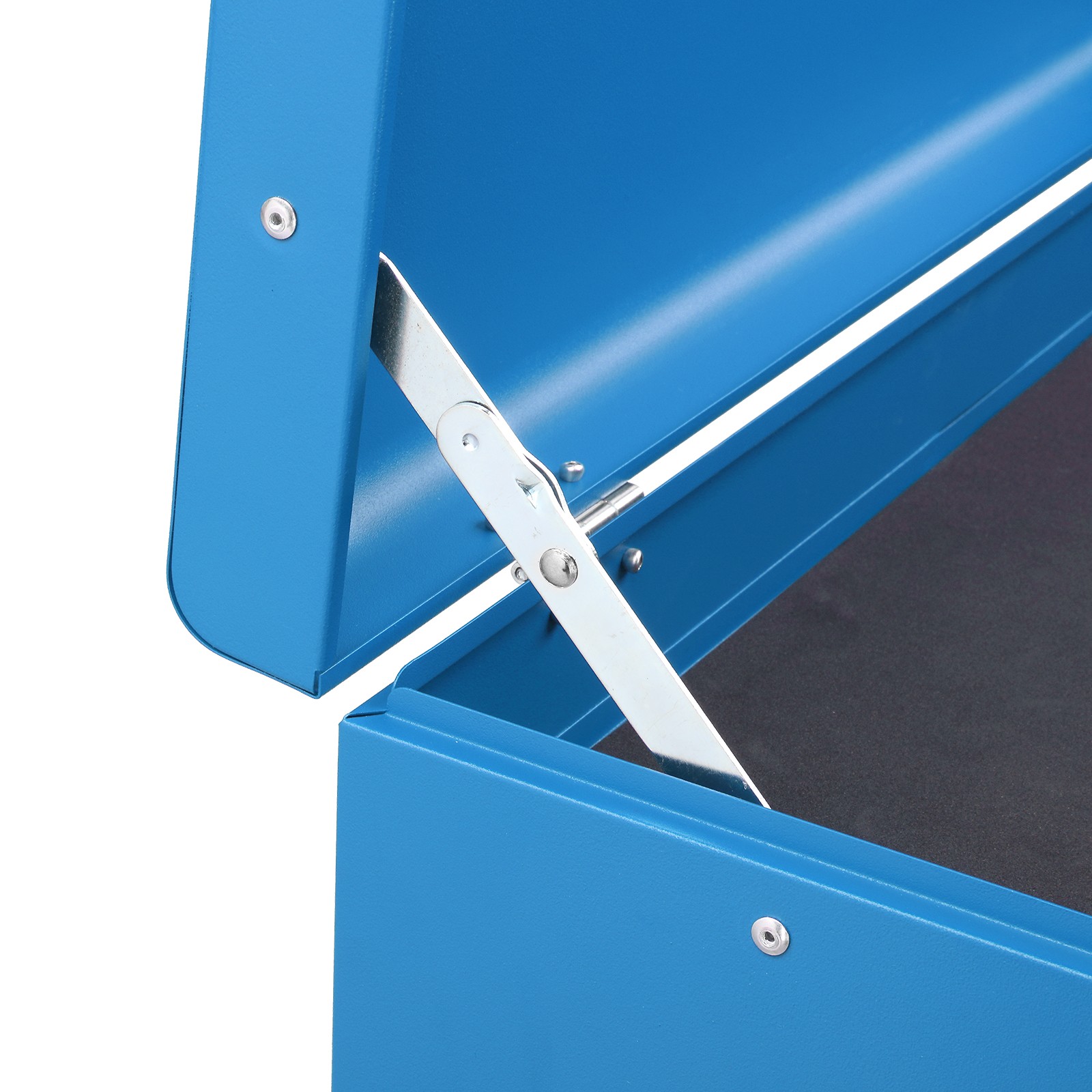 Blue Tool Chest Steel Tool Storage Box with 5 Drawers & Locking System & Keys
