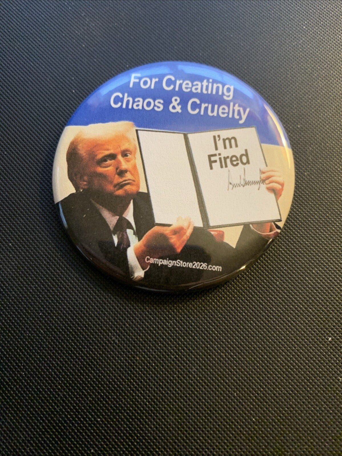 2025 Anti Donald Trump Political Pinback Button