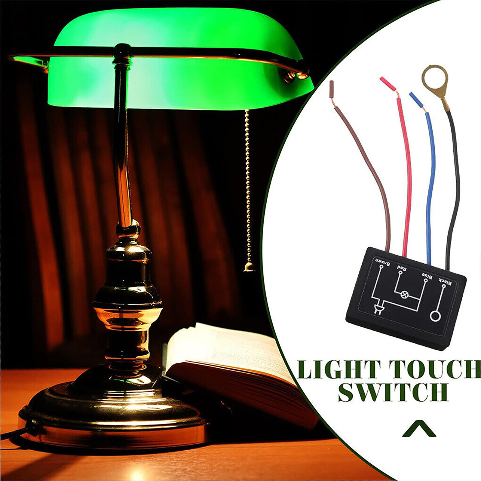 2pcs Touch Light Lamp Dimmer Switch Control Module Suitable for Various Lamps