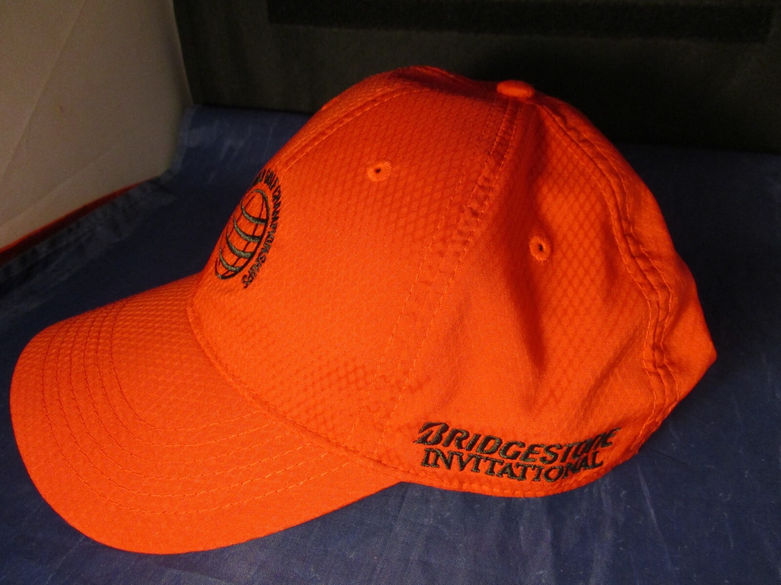 NEW BRIDGESTONE WORLD GOLF CHAMPIONSHIP HAT NWT ADJUSTABLE RED NICE AHEAD