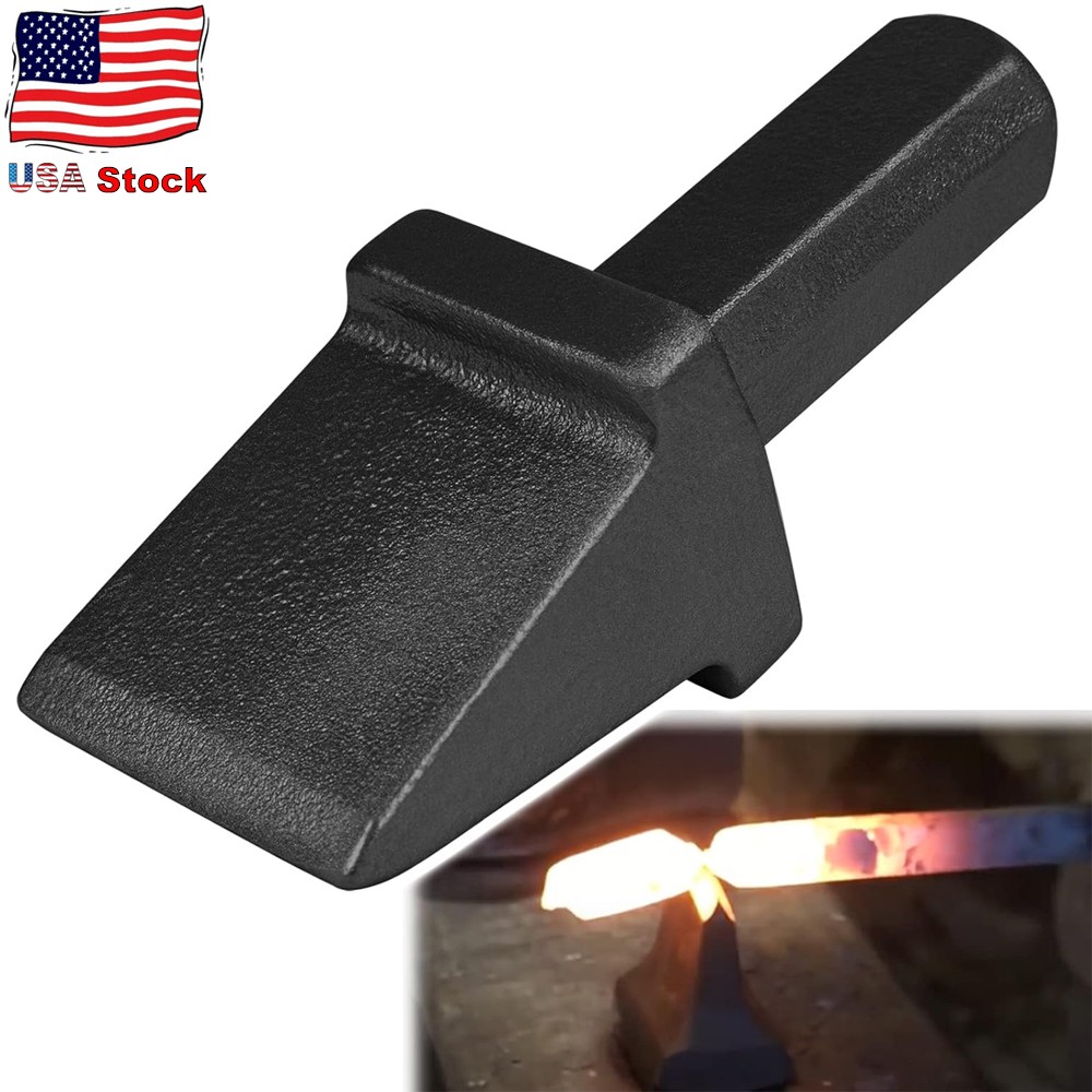 Blacksmith Hot Cut Anvil Vise Forge Shank Cutter Tool For 3/4 Inch Hardy Hole