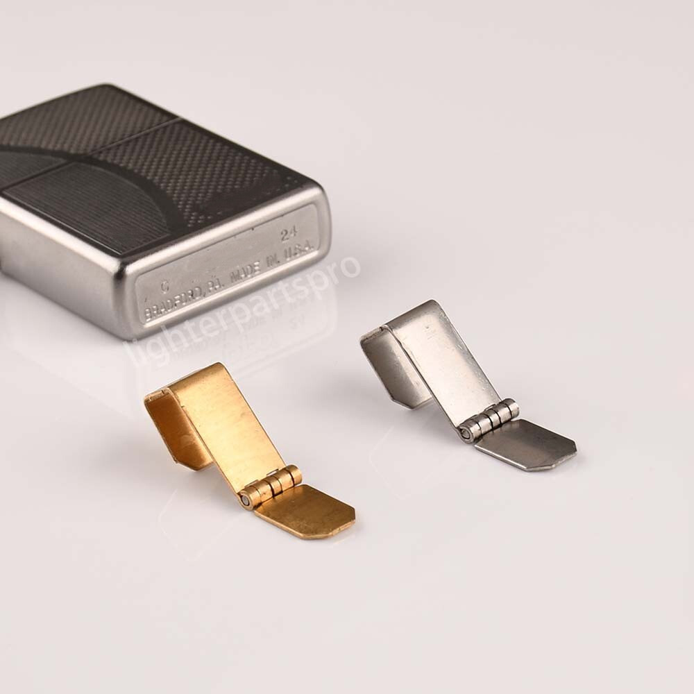 2Pcs Metal hinge Brass Steel replacement repairs part tool For Zippo Lighters