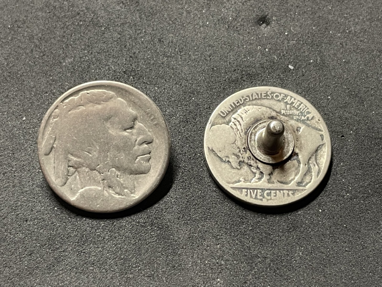 (1) Rare 1913-1938 'Buffalo' Or 'Indian Head' Nickel Stem Golf Marker