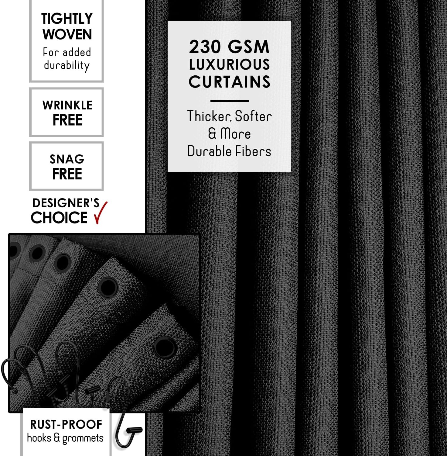 Bathroom Set - Black Bathroom Accessories Set, 19PC Bathroom Accessory Set