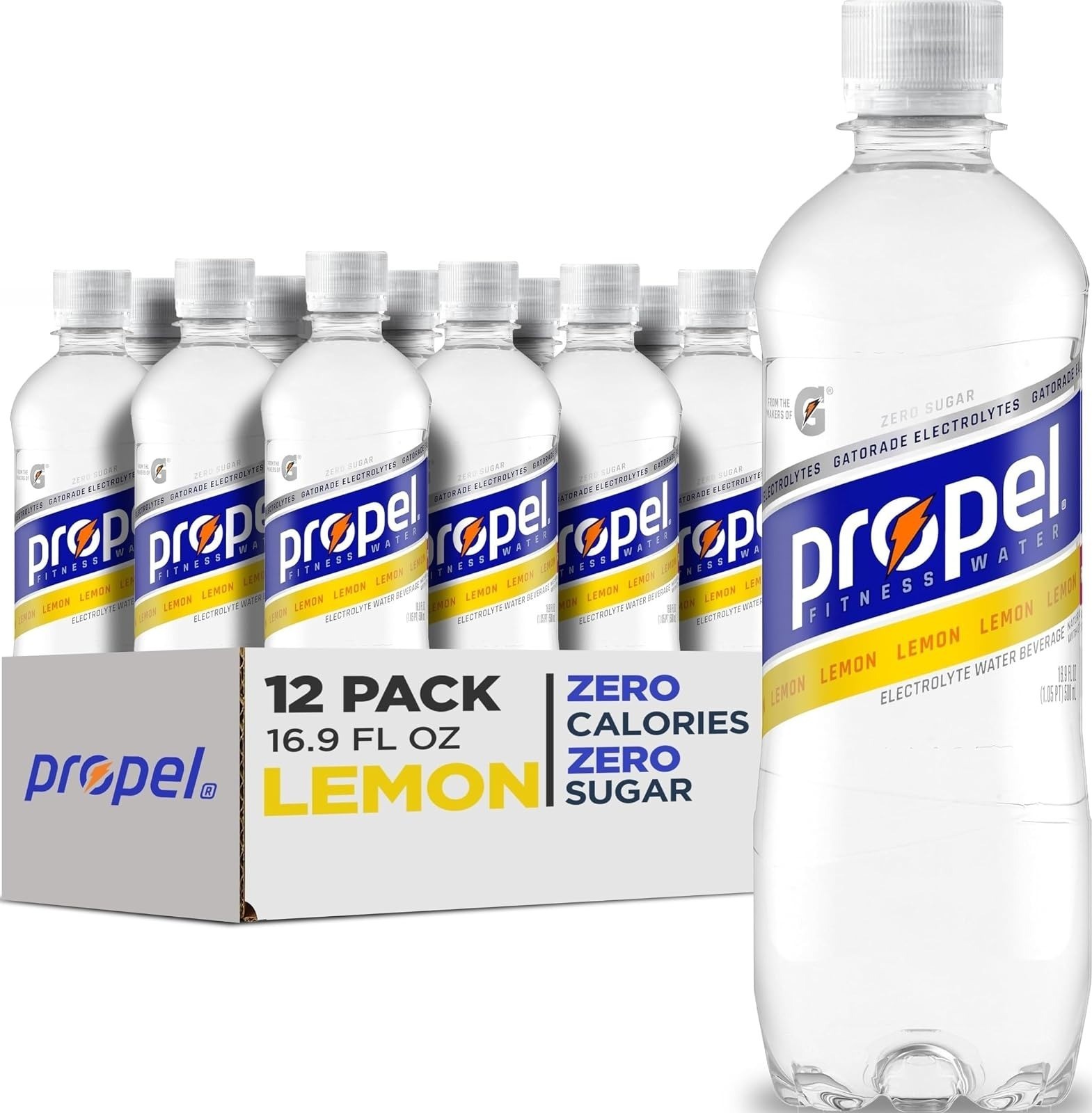 Propel Electrolyte Watermelon Water 16.9 fl oz 12 Pack Zero Sugar