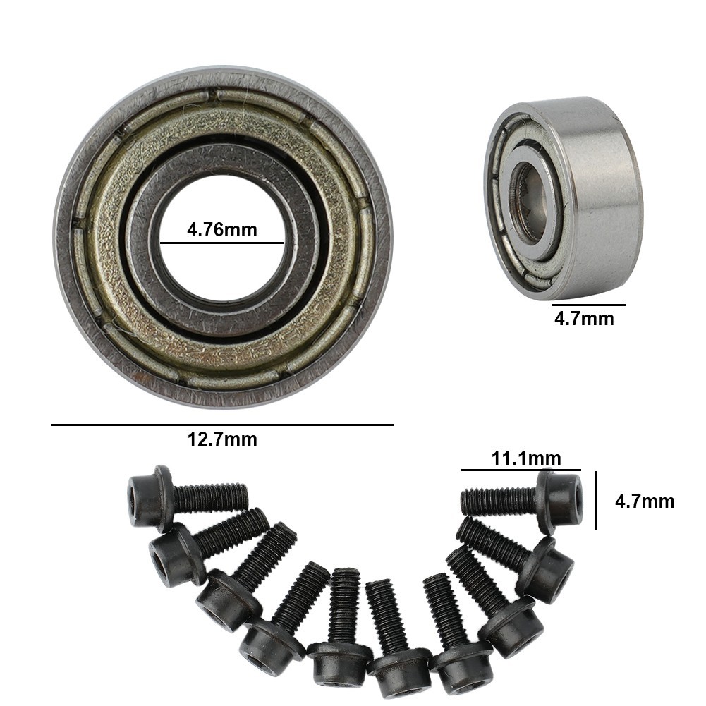Router Bit Bearing 11pcs/Set 12.7mm Router Bit Attachment Mounted Replacement