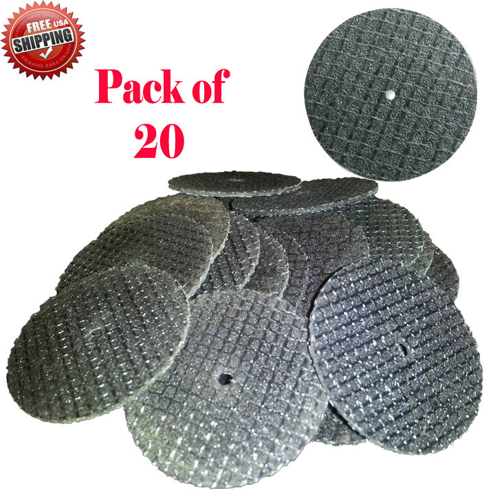 20X Reinforced Cut Off Wheels Disc Dremel 426 Rotary 1-1/4" x 0.045" Fiberglass